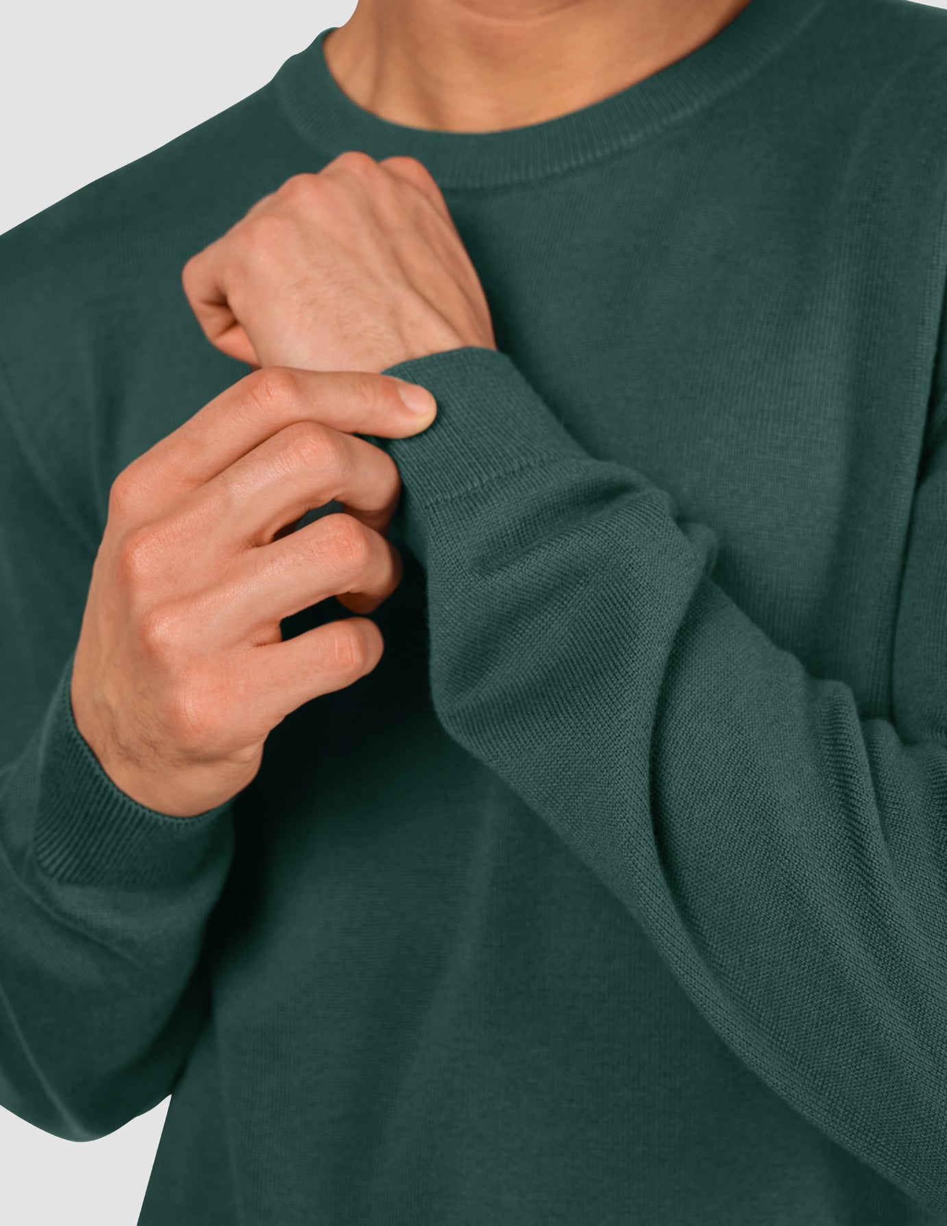 Everyday Knit Crewneck Shadow Green